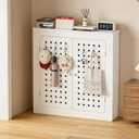 Radiator Cover for Home Cast Iron Radiator White 31.5x27.5x7.9in