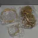 3 Pieces Gold Roman Shoes and Leaves Crown Greek Headband and Arm Ring for Costume Women Halloween Cosplay Party, Size 38 (Gold)