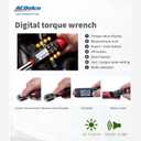 ACDelco ARM601-4 1/2 (14.8 to 147.5 ft-lbs.) Heavy Duty Digital Torque Wrench with Buzzer and LED Flash Notification ISO 6789 Standards with Certificate of Calibration