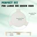 Large Ceramic Plate Setter Heat Deflector with All-Round Lifter Set Compatible with Large Big Green Egg,and Other Similar Sized Kamado Grill,18 In Ceramic Egg Grill