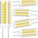 5 Pack - G8 GY8.6 LED Light Bulbs Dimmable 7W Equivalent to G8 Halogen Bulb 75W-80W 730LM, GY8.6 /G8 Bi-Pin Base Light Bulb AC 120V for Under Cabinet Light Kitchen Lighting (Daylight White, 5 Pack)