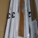 Wedding Welcome Sign Stand, Welcome to our Wedding Sign Holder, White Easel Stand for Sign Poster With Design Bundle & Ground Stakes & Leather Sign Hanging Straps, Linen Sign Stand for Wedding Decor