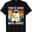 This is Some Boo Sheet Ghost Retro Funny Halloween Men Women T-Shirt Large