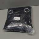 LEMOMO Blackout Curtains 52 x 84 inches Long Black Curtains Set of 2 Panels Thermal Insulated Room Darkening Curtains for Bedroom