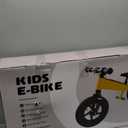 Electric Bike for Kids, Electric Balance Bike for Ages 3-8 Years Old,Kid Electric Motorcycle with 2 Speed Modes,Push-Button Brakes,12 Inch Dirt Off-Road Tire and Adjustable Seat