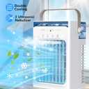 Portable Air Conditioners, Air Cooler Evaporative Personal Mini AC with Remoter, 4 Wind Speed, 2-4-6H Timer, 2 Modes, Colorful Night Light, Portable AC for Room, Car, Bedroom, Office, Outdoor