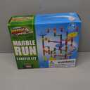 Marble Genius Marble Run - 130 Complete Pieces Maze Track Easter Toys for Adults, Teens, Toddlers & Kids Aged 4-8 Years Old, (80 Translucent Marbulous Pieces + 50 Glass-Marble Set), Starter Set