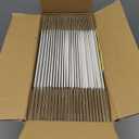 HORLIMER 8x6x3 inches Shipping Boxes Set of 25, White Corrugated Cardboard Box Literature Mailer, 25 Stickers Included