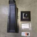 Balmoral Side Plaques Mailbox Post Package -Black