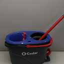 O-Cedar RinseClean Spin Mop & Bucket System + 2 Extra Mop Heads| Clean with Clean Water | Removes 99% of Bacteria