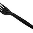Mind Reader Fork Refill for CUTDISPBK-BLK, Plastic Utensils, Restaurant, Breakroom, 6.25" L x 0.87" W x 0.75" H, 100 pcs, Black