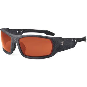Ergodyne Skullerz ODIN Safety Glasses Sunglasses, Impact Resistant Z87.1+ (Kryptek Typhon Frame, Copper Lens)
