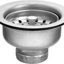 Moen 22037 3-1/2 Inch Drop-In Basket Strainer with Drain Assembly, Satin