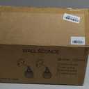 Vintage Battery Operated Wall Sconce, Smoky Gray Tulip Glass Lampshade Wireless Rechargeable Battery Powered LED Wall Light with Remote Dimmable for Bedside Bedroom Living Room, Silver, Set of 2