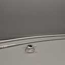 Zenna Home Curved Shower Curtain Rod, No Drill, 50-72 Inch Adjustable Tension Shower Rod for Bathroom, Rustproof, 1-Inch Diameter, Non Slip, Easy Install, Adds Space in Shower, Satin Nickel