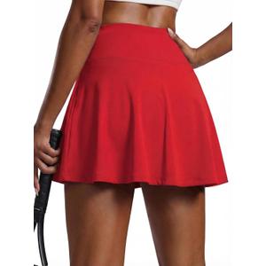 EARKOHA Womens 2026 Tennis Skirt High Waisted Athletic Skirt Wide Waistband Golf Pickleball Workout Skort with Pockets