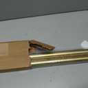 BlastHome Non-Adjustable Luxury Curtain Rods for Windows, 1 Rod Set, 8 foot Fixed Length (Two Rods Connect for a Seamless Look), Brushed Gold