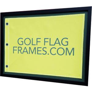 Compact Black Golf Flag Frame, Moulding blk-007, NEW Fairway Green and Black Mats (holds up to 14x20 Golf Flags; flag Not Incl) UPDATED JULY 2025