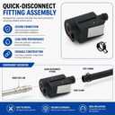 13563Q7 Fuel Line Quick Disconnect Connector for Mercury Outboard Fuel Tank Hose Fitting 22-13563A7 22-13563T7 Sierra 18-8091
