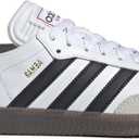 adidas Unisex Adult Samba Indoor Shoe (10.5 Women/9.5 Men, White/Black/Vivid Red)