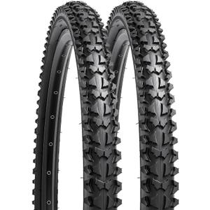 YUNSCM 2-PCS 24" Bike Tires 24x1.95/53-507 Compatible with Mountain Bike 24x1.90 24 x 1.95 24x2.0 Bicycle Tires (Y-745)