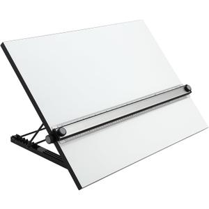Acurit Multi-Angled 20x26 PXB Drawing Board for Artists and Designers - Portable Tabletop Workspace, Drawing, Sketching, Drafting, Painting - Portable Laminated Surface w/Ruler & Parallel Motion Bar