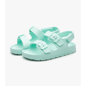 EasyStar Boys and Girls Lightweight Dual-Adjustable Sandal Buckles With Hook and Loop Heel Closure, size 7