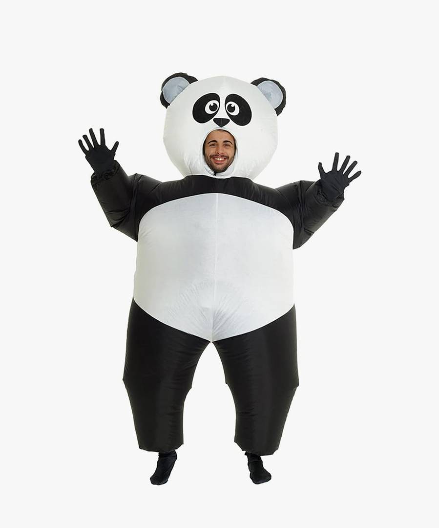 Morph Inflatable Panda Costume for Adults, Blow Up Panda Outfit, Halloween Costume for Adults