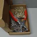 643Pcs Grommet Tool Kit 1/2 Inch(Inside Hole Size) Eyelet Kit with 320Pcs Eyelets Grommets, 320Pcs Washers, and Grommet Eyelet Pliers for Leather/Belt/Shoes/Crafts