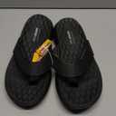 Skechers Vapor Foam Sandal, SAYTO Men's Toe Post Sandals, Black, 12