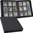 Toploader Binder with 9-Pocket Pages, Holds 288 "34" Rigid Toploader Hard Cases, Card Holder for Collectible Cards or Sports Cards, Durable Sleeves for Storage & Display (Black)