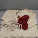 Adult Costume Mens Jesus Robe Bible Religious Christ Costume Includes Red Scarf Waist,Lanyard, a crucifix (Medium, White)