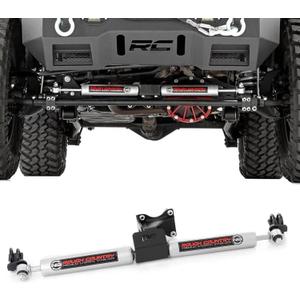 Rough Country N3 Dual Steering Stabilizer for 07-18 Jeep Wrangler JK - 8734930