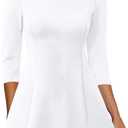 Cocktail Dresses for Women Wedding Guest A-Line Boat Neck Mini Dress, XL