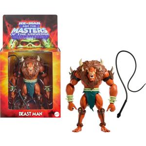 ​Masters of the Universe Origins Action Figure Deluxe Beast Man Cartoon Collection, 5.5-inch 1980s TV Villain, Detailed Design
