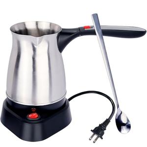 ENCANLIGHT Electric Candle Wax Melting Pot, 18oz Stainless Steel Coffee Maker and DIY Candle Wax Pouring Pitcher with Heat-Resistant Folding Handle, Candle Making Pouring Pot