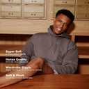 Hanes Men's EcoSmart Hoodie, Midweight Fleece, Pullover Hooded Sweatshirt (Brown, XL)