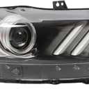 Passenger Side Xenon Headlight Compatible with Mustang 2015-2017 w/DRL Front Right FO2519124 Projector Headlamp