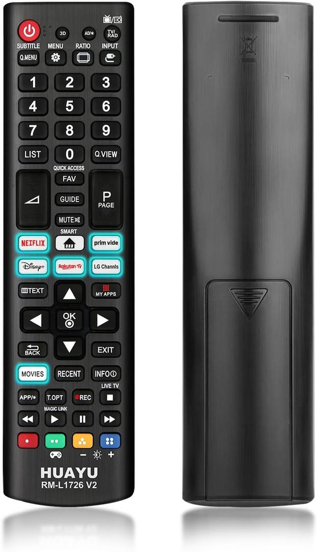 New Universal Remote Control for All LG TV Remote, Updated Replacement for LG Smart TV with 6 Shortcut Buttons, Compatible with All LCD, LED, OLED, UHD, HDTV, 3D, and 4K Smart TV Models