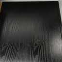 22 x 18 Inches Extra Large Solid Wood Serving Tray for Tea Coffee Table Snack Food Meals Serving Plate Kitchen Party Bar Breakfast Server with Raised Edges Black Wooden Decorative Ottoman Tray