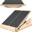 2-in-1 Slant Board & Balance Board for Adults, Adjustable Incline Board and Calf Stretcher Slant Board for Squats, Stretch Board for Knees Ankle Heel Feet Leg (color)