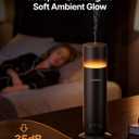 Waterless Essential Oil Diffuser, Smart Scent Diffuser with Nightlight, Smart Schedules, Up to 1100 sq ft, App Control Cold Air Scent Diffuser Oil Machine for Home Large Room and Commercial Use, Black