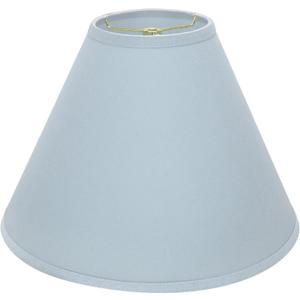 Aspen Creative 32267 Transitional Hardback Empire Shaped Spider Construction Lamp Shade in Light Blue, 16" wide (6" x 16" x 12"), 6" Top x 16" Bottom x 12" Slant