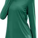 LUYAA Womens 1/4 zip UPF 50+ Sun Shirt SPF Long Sleeve Lightweight UV Protection Clothing Hiking Fishing Outdoor (L, Turquoise)