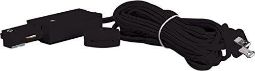Nuvo TP157 Live End Cord Kit for Track Lighting, 15ft, Black