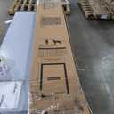 PetSafe Sliding Glass Pet Door - No-Cut DIY Install Doggy Door for Renters - Aluminum Frame - Adjustable Height 91 7/16" to 96" - Ideal for Medium Dogs Up to 40 lb - White