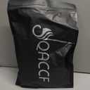 QACCF 5Pcs Mens Glasses Grey Wig Short Straight Grey Blonde Guy Spiky Halloween Costume Synthetic Wig With Earrings and Beard Goatee