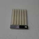 Homemory Waxy Flameless Taper Candles with Remote Timer Dimmer, LED Candlesticks Flickering, Battery Operated Window Candles, 9.6 Inches for Christmas Wedding Celebration Decor, Ivory, 6 Pcs