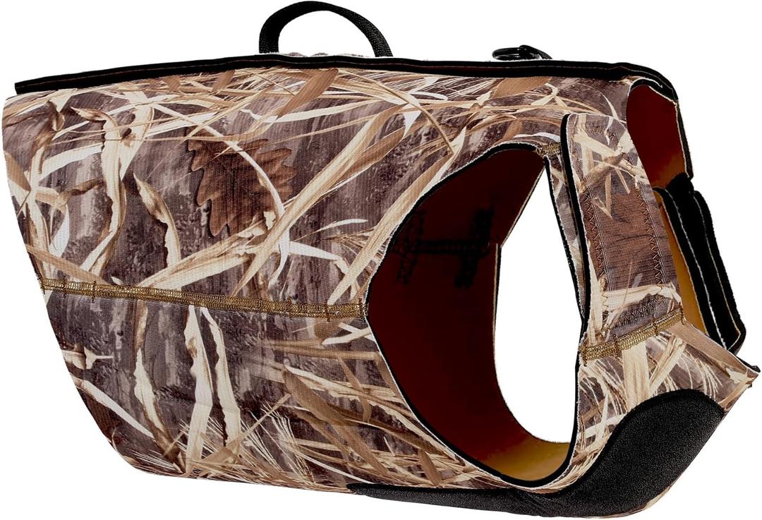 AUSCAMOTEK Neoprene Dog Vest for Duck Hunting - Insulated Camouflage Vest for Waterfowl Retriever (XXL)