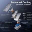 Wireless Charger 5 in 1 Magnetic Charging Station Stand with Portable Power Bank for Apple/Samsung Multiple Devices for Apple Watch 10-2,iPhone 16 15-12 Pro Max/Samsung Galaxy S25 Ultra S24-S8